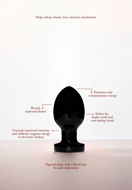 The Xaga Root - Black Obsidian Plug