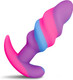 Unicorn Swirl Silicone Butt Plug