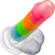 Rainbow Rave 6.5" Silicone Glow Dildo
