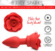 28X Silicone Vibrating Rose Plug