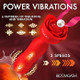 Rose Delight Silicone Thrusting Vibrator