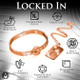 Cuffed Locking Bracelet & Key Necklace