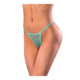 Soft Petals Lace Thong - Aqua