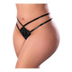 Liquid Onyx Crotchless Panty