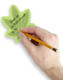 Hemp Leaf Sticky Notes