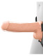 7" Vibrating Hollow Silicone Strap-On