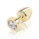 2" Gold Beginners Bling Bling Butt Plug