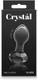 Crystal Gem Shaped Plug - Black