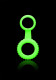 Glow Cock Ring And Ball Strap