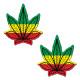 Rasta Hemp Leaf Nipple Pasties