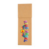 A pencil set packaging featuring the name "Kids Angel" in colorful lettering and a graphic of a shield with a star.