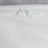 A white cooler bag featuring double zipper closures. The material appears durable and water-resistant.