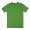 A vibrant green unisex t-shirt with a plain design and no visible branding.
