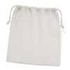A large, natural-coloured cotton gift bag with drawstring closure, featuring a simple design and no visible branding.