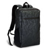 A dark green camouflage backpack with a sleek design and padded straps, featuring a logo and multiple compartments.