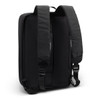 A black anti-theft backpack featuring padded shoulder straps and a sleek, streamlined design.