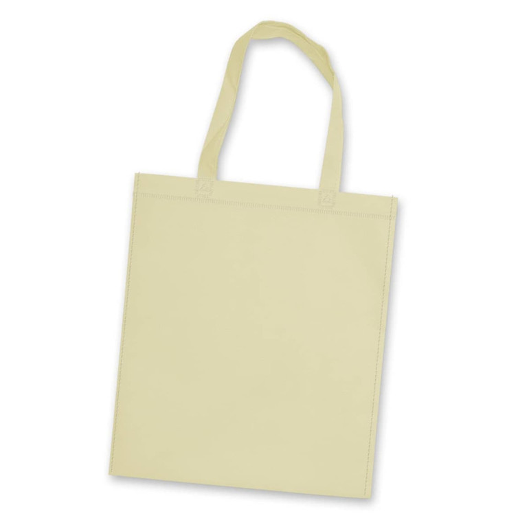 A Viva Tote Bag in a light yellow color, featuring two sturdy handles and a simple design.