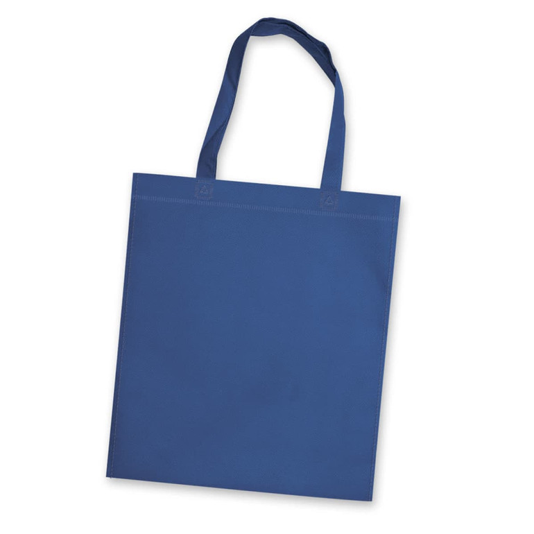 A blue Viva Tote Bag with long handles, featuring a simple and clean design.