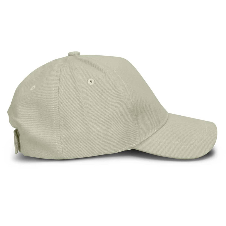 A light green cap with a curved brim and a logo on the back. It features ventilation holes on the crown.