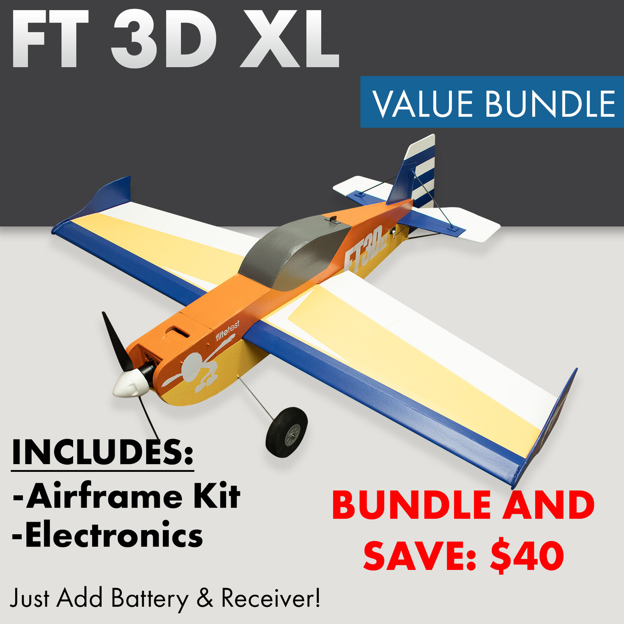 FT 3D XL MKR2 Value Bundle | XL Series | RC Planes | Flite Test