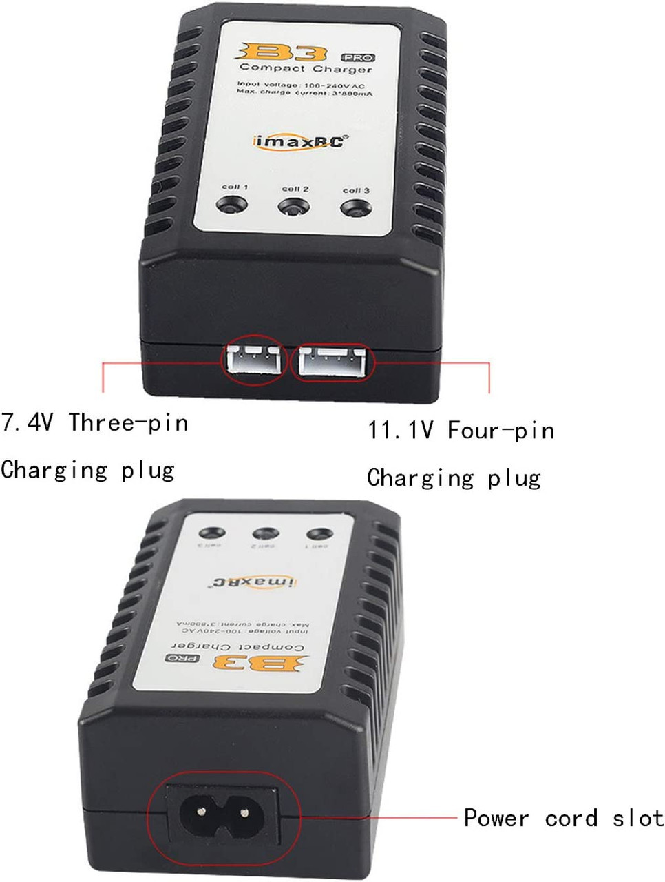 B3 Pro Compact Charger with Battery Alarm