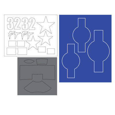 FT Mighty Mini F6F Hellcat Decal Set FT Mighty Mini F6F Hellcat Decal Set