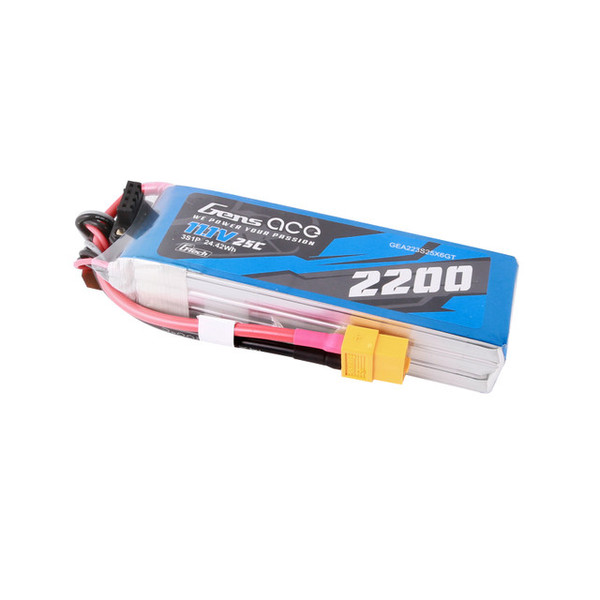 Gens Ace 2200mAh 3S XT60 with Gtech Balance Connector