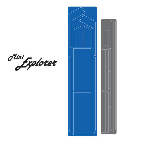 FT Mighty Mini Explorer Blue Decal Set