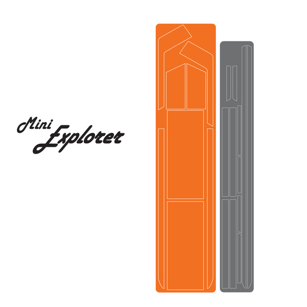 FT Mighty Mini Explorer Orange Decal Set