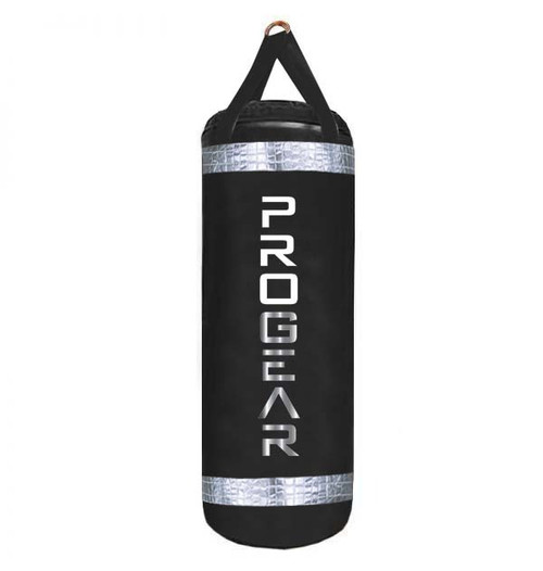 Progear 150LB 4FT XXL Heavy Boxing Punching Bag Black / Platinum Made in USA
