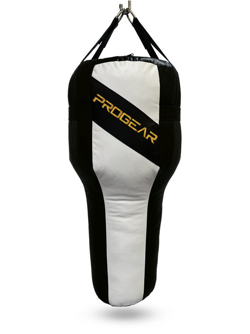 PROGEAR HEAVY ANGLE PUNCHING BAG FILLED(BLACK-WHITE)