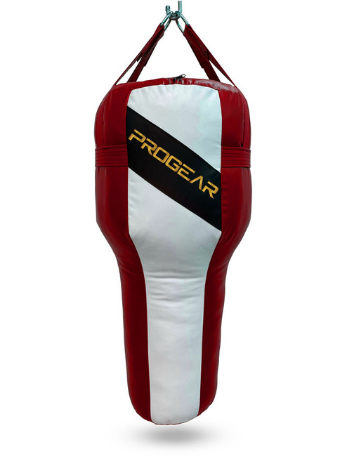 PROGEAR HEAVY ANGLE PUNCHING BAG FILLED(RED-WHITE)