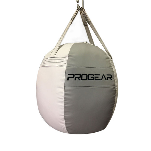 PROGEAR PUNCHING BAG WRECKING BALL TYPE FILLED(WHITE-GRAY)