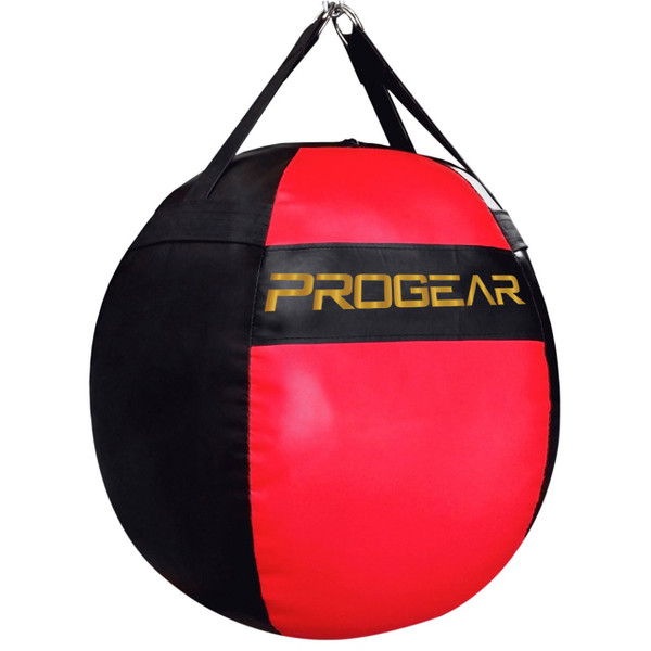 PROGEAR PUNCHING BAG WRECKING BALL TYPE FILLED(RED BLACK)