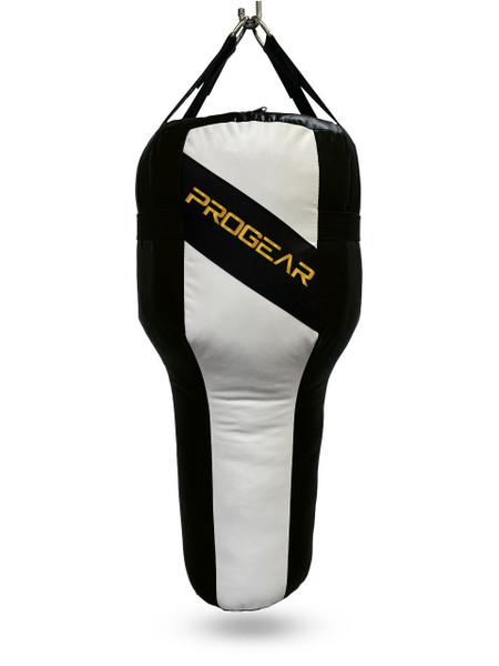 PROGEAR HEAVY ANGLE PUNCHING BAG FILLED(BLACK-WHITE)