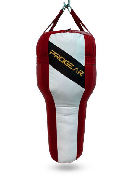 PROGEAR HEAVY ANGLE PUNCHING BAG FILLED(RED-WHITE)
