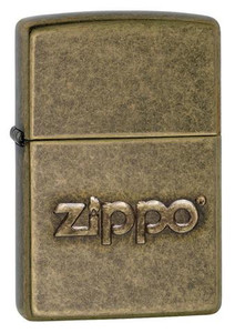 Zippo Stamp Antique Brass