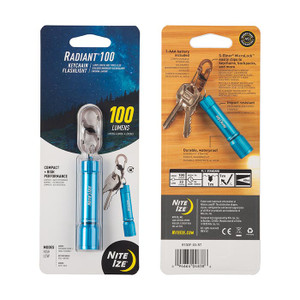 Radiant 100 Keychain Flashlight Blue