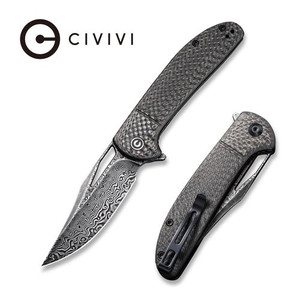 Ortis Folding Knife with Twill Carbon Fiber Handle C2013DS-1