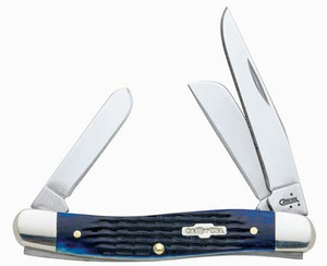 Md Stockman Blue Bone Pocket Knife