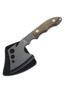 FIXED BLADE KNIFE WITH DROP POINT SATIN FINISH BLADE AND ROSEWOOD HANDLES ER-200-03RW