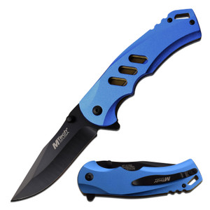 MTech USA Spring Assisted Knife Blue