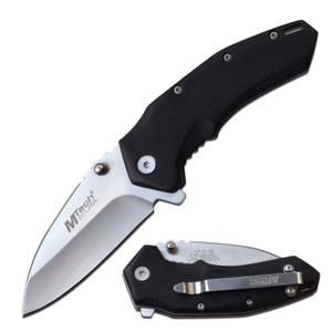 MTech USA Spring Assisted Knife Pakkawood Handle