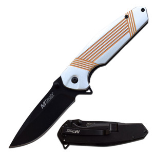 MTech USA Spring Assisted Knife Gray/Orange