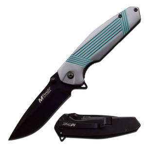 MTech USA Spring Assisted Knife Gray/Blue