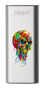 Paint Splatter Skull HeatBank Rechargeable Hand Warmer