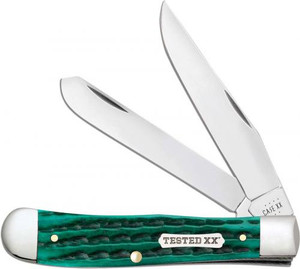 Jigged Jade Bone Kinfolk Trapper Pocket Knife