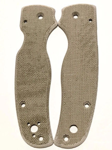 Spyderco Shaman Micarta Canvas Scale Set - Canvas OD Green