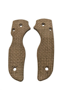 Spyderco Lil Native Micarta Scale Set - Burlap Natural