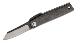 Higonokami Bonsai Hikari Friction Folding Knife with Two-Tone Reverse Tanto Blade and Carbon Fiber Handle - 01PE319